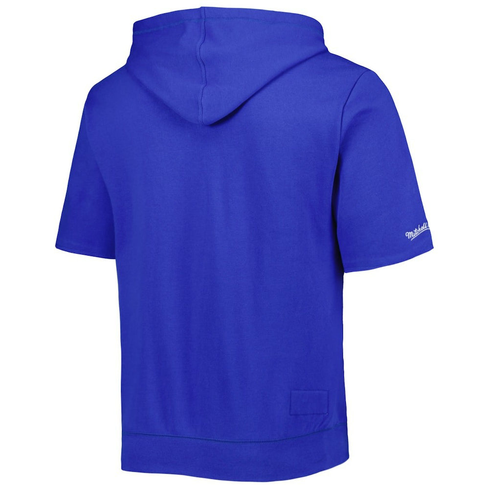 Buffalo Bills Washed Short Sleeve Pullover Hoodie - Royal discount