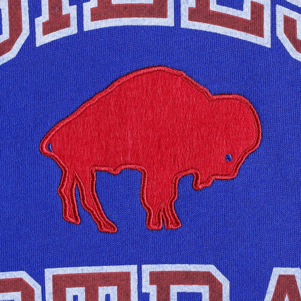 Buffalo Bills Washed Short Sleeve Pullover Hoodie - Royal discount