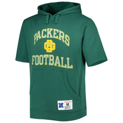 Green Bay Packers Washed Short Sleeve Pullover Hoodie - Green sale