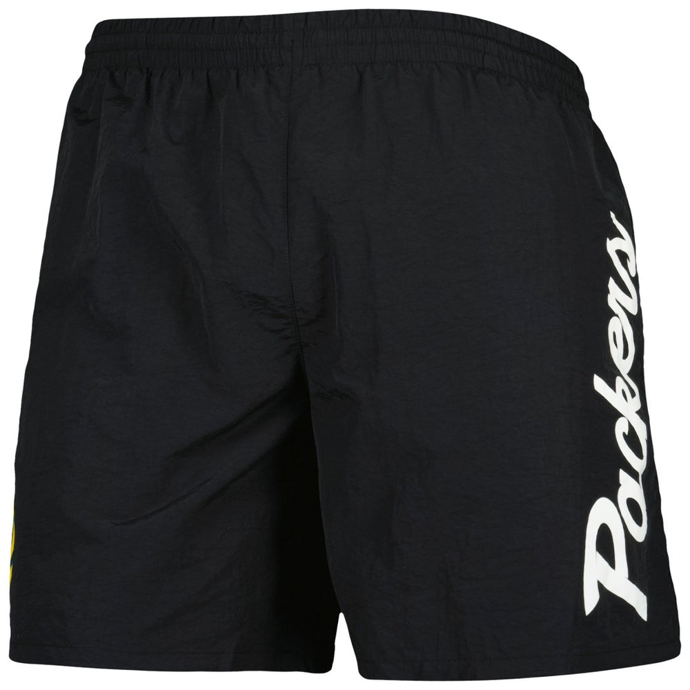 Green Bay Packers Team Essentials Nylon Shorts - Black cheap