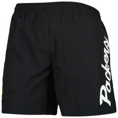 Green Bay Packers Team Essentials Nylon Shorts - Black cheap
