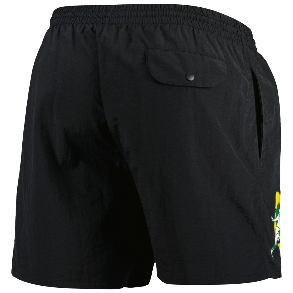 Green Bay Packers Team Essentials Nylon Shorts - Black cheap