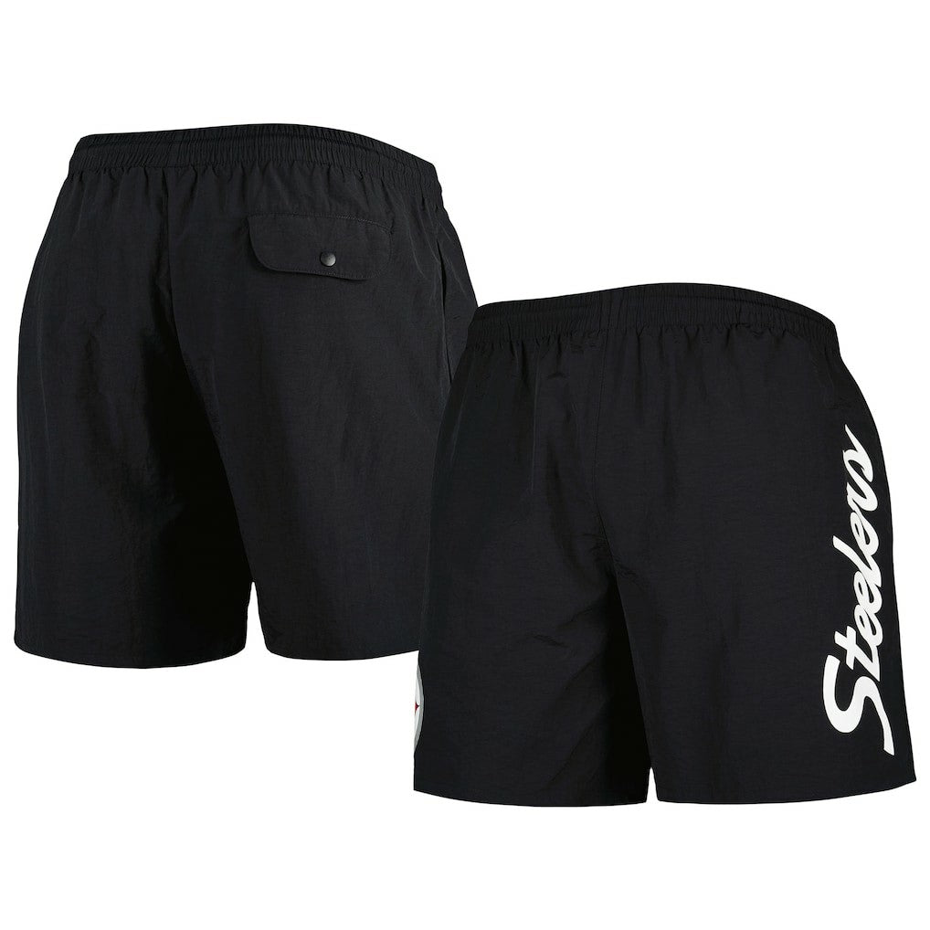 Pittsburgh Steelers Team Essentials Nylon Shorts - Black for sale