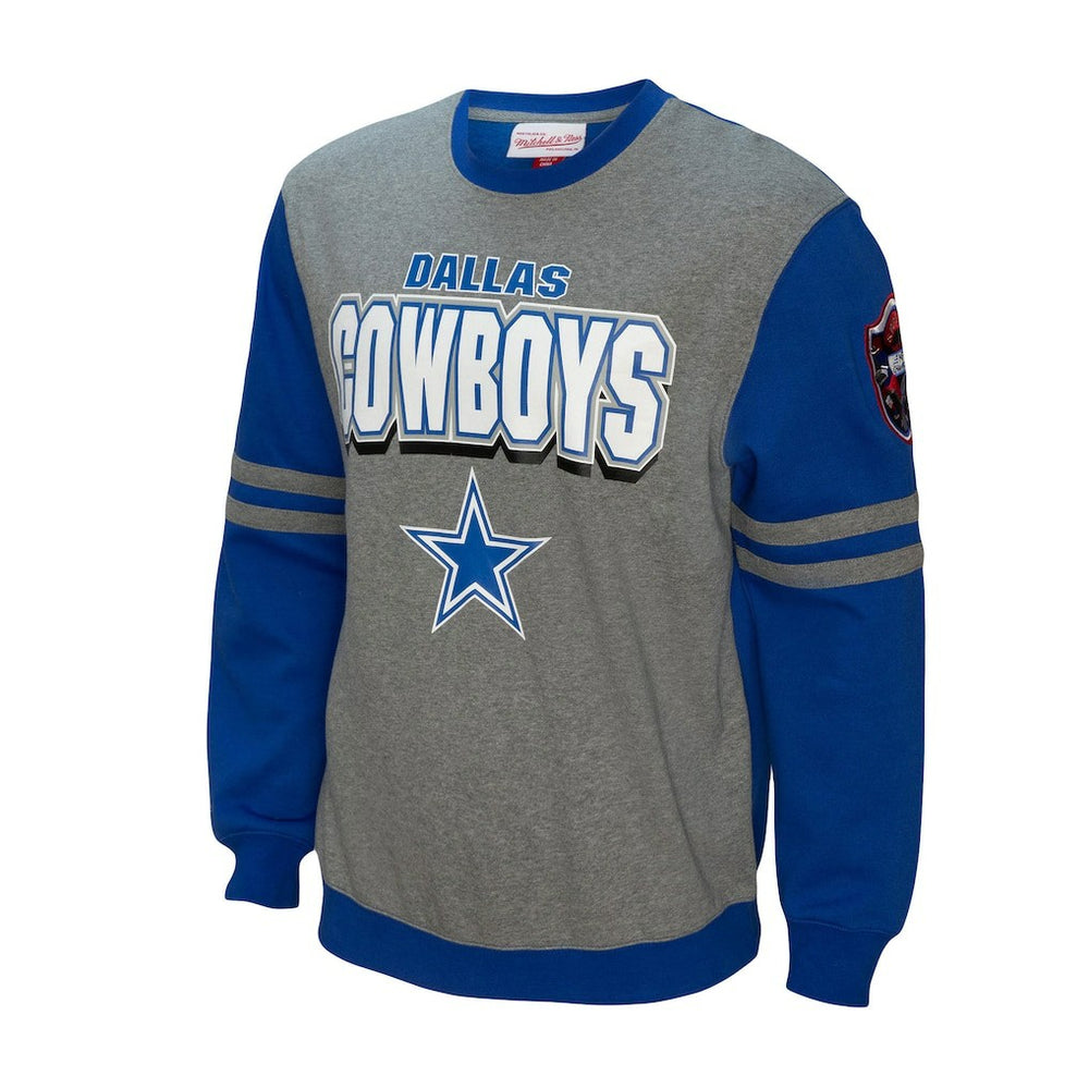 Dallas Cowboys All Over 2.0 Pullover Sweatshirt - Royal outlet