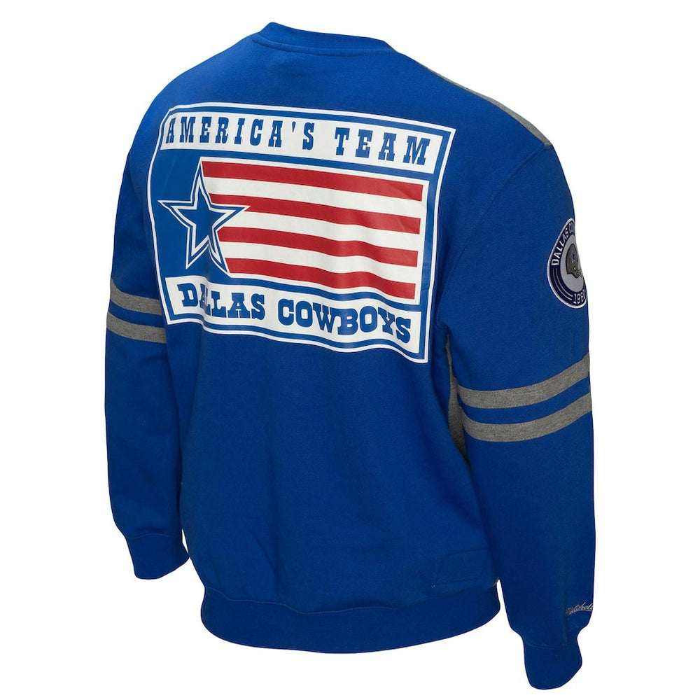 Dallas Cowboys All Over 2.0 Pullover Sweatshirt - Royal outlet
