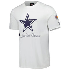 Dallas Cowboys New Era 5x Super Bowl Champions T-Shirt - White outlet