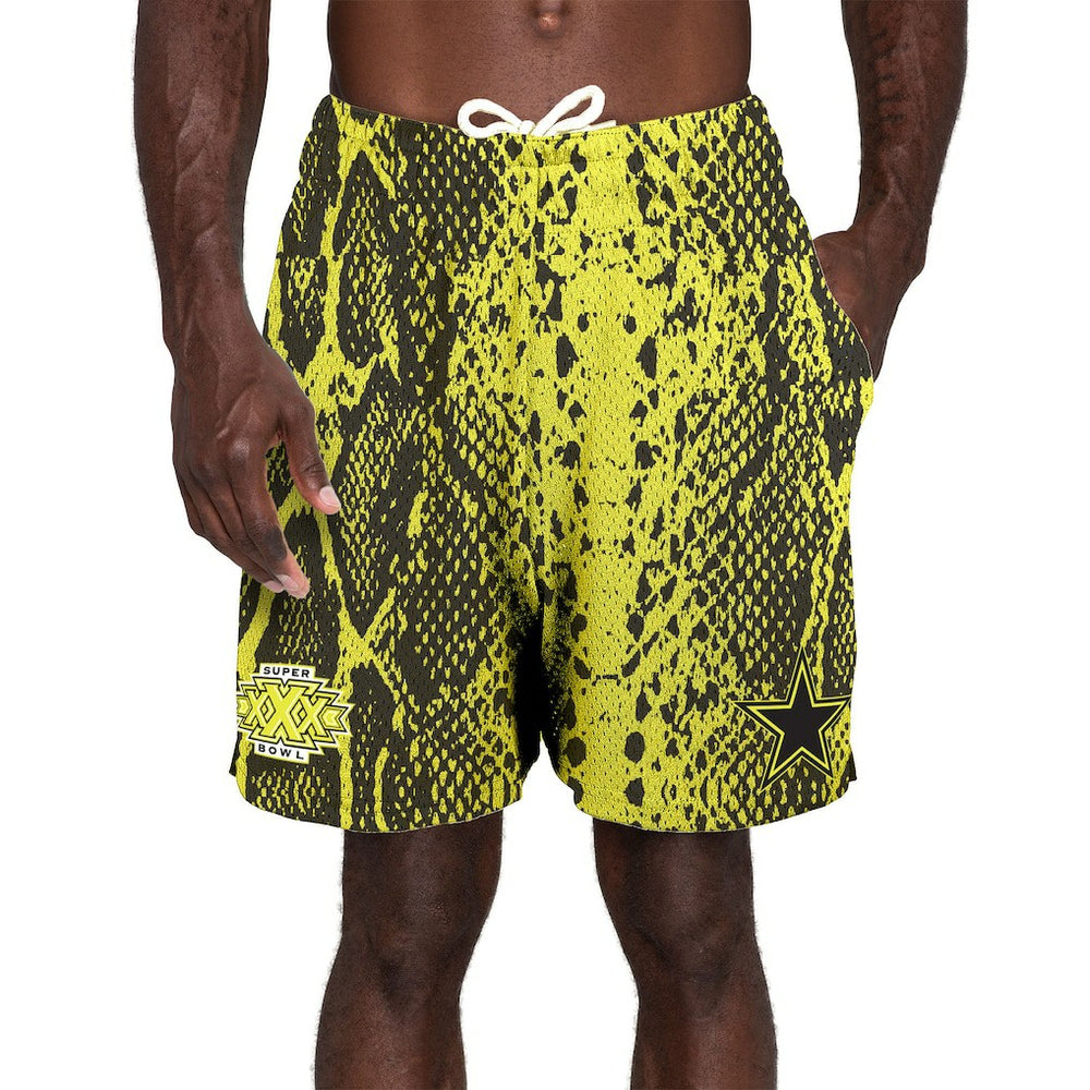 Dallas Cowboys New Era Super Bowl XXX Summer Pop Shorts - Yellow for sale