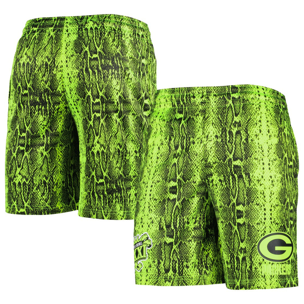 Green Bay Packers New Era Summer Pop Shorts - Neon Green sale
