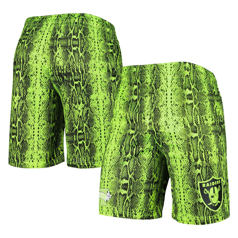 Las Vegas Raiders New Era Summer Pop Shorts - Neon Green online