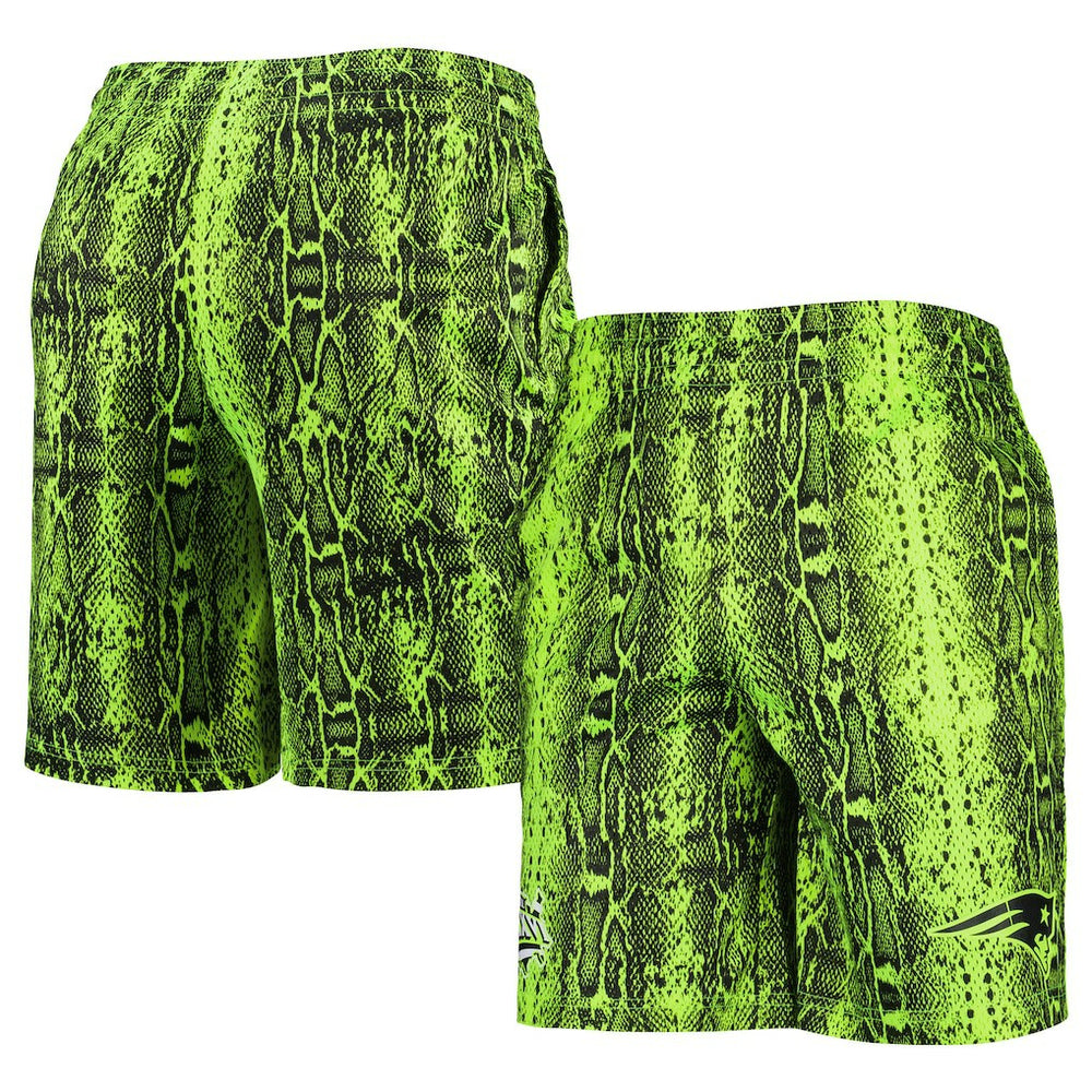 New England Patriots New Era Summer Pop Shorts - Neon Green outlet