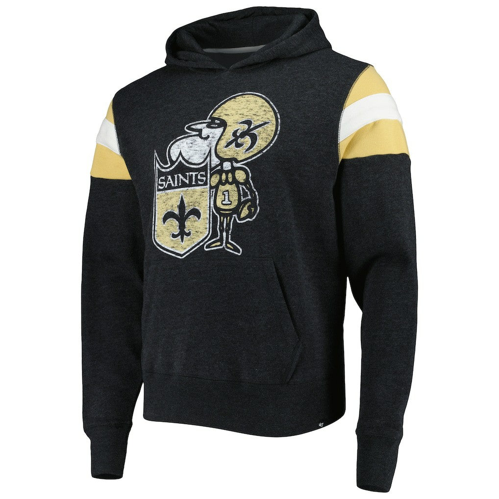 New Orleans Saints '47 Legacy Premier Nico Pullover Hoodie - Black outlet