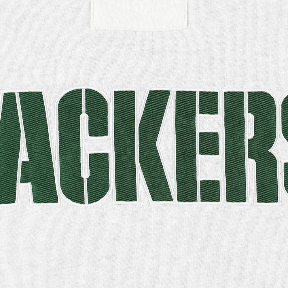 Green Bay Packers '47 Gridiron Lace-Up Pullover Hoodie - Heather Gray cheap
