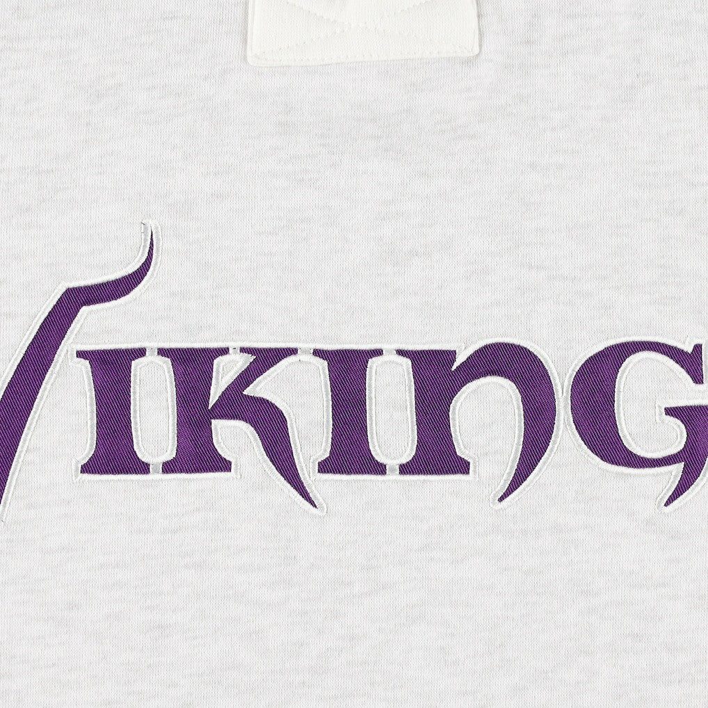 Minnesota Vikings '47 Gridiron Lace-Up Pullover Hoodie - Heather Gray on sale