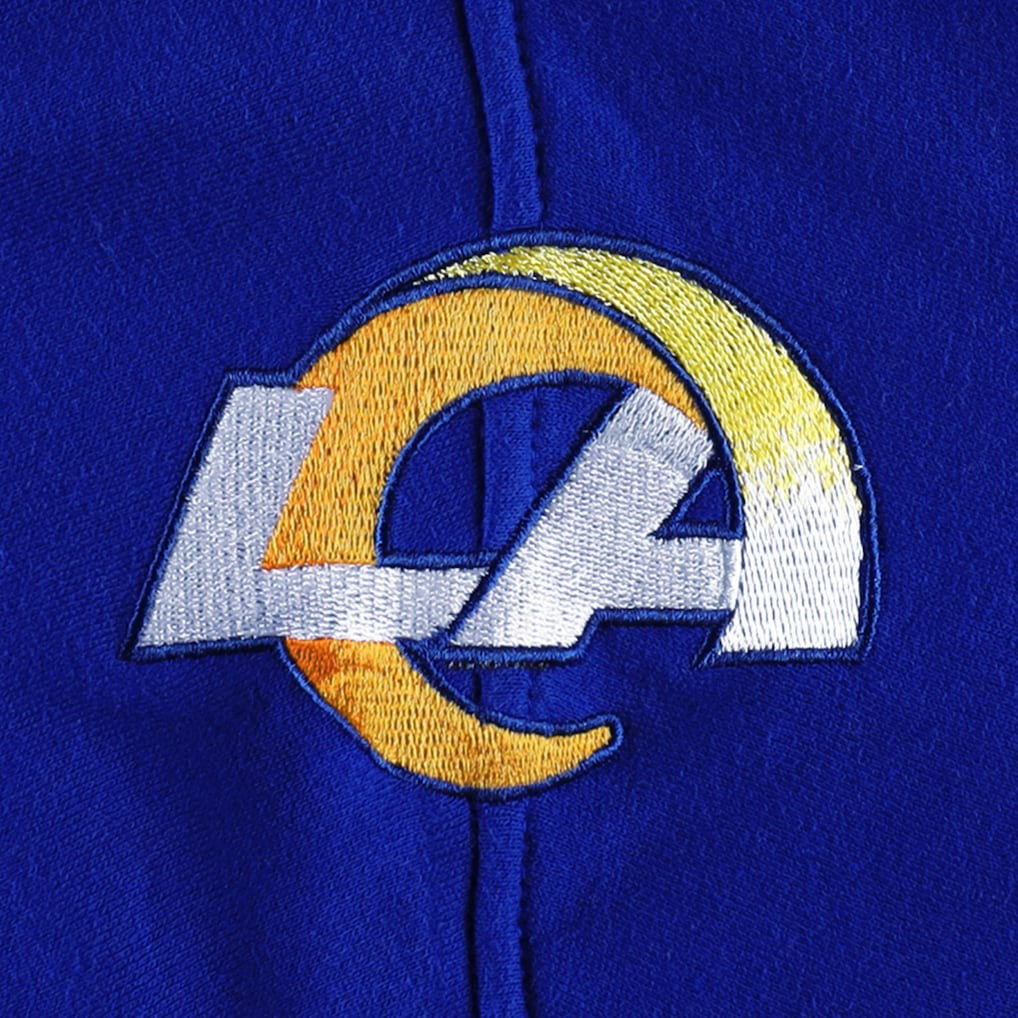 Los Angeles Rams '47 Gridiron Lace-Up Pullover Hoodie - Heather Gray on sale