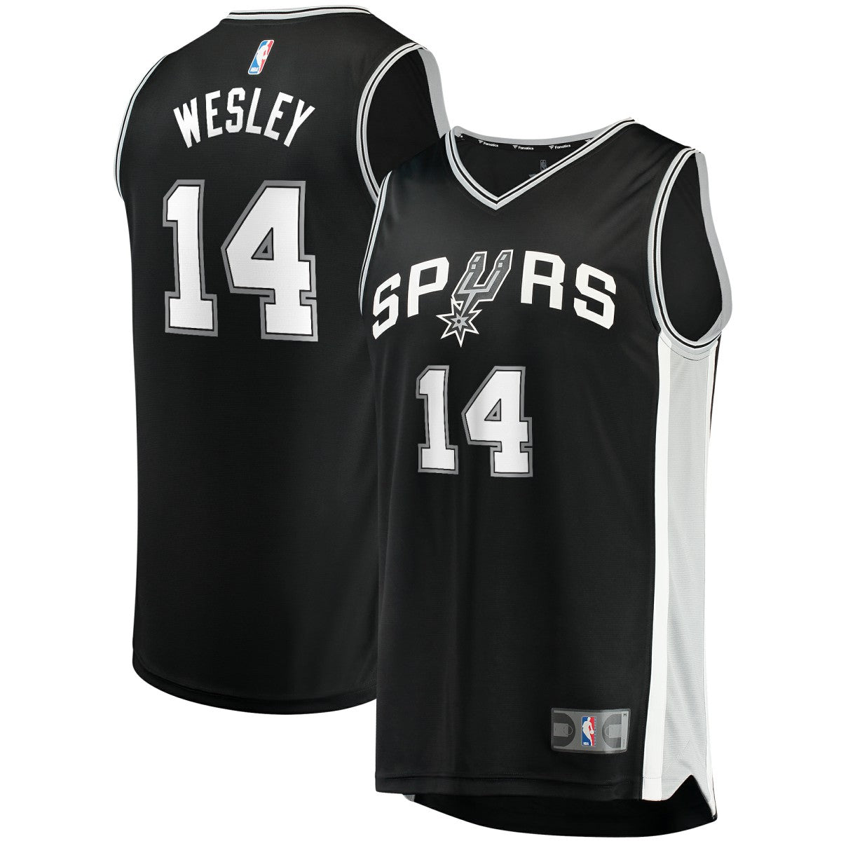 Blake Wesley San Antonio Spurs Fast Break Replica Player Jersey - Icon Edition - Black discount