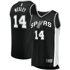 Blake Wesley San Antonio Spurs Fast Break Replica Player Jersey - Icon Edition - Black discount