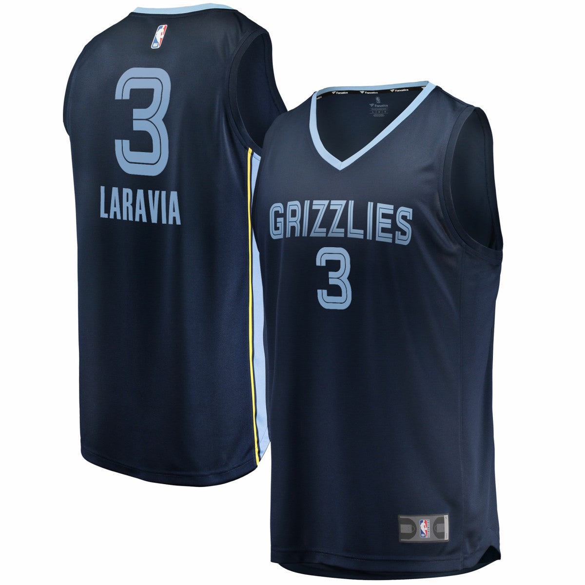 Jake LaRavia Memphis Grizzlies Fast Break Replica Player Jersey - Icon Edition - Navy for sale