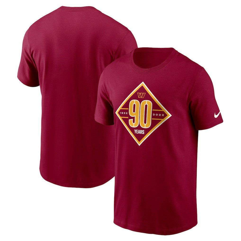 Washington Commanders 90th Anniversary T-Shirt - Burgundy outlet