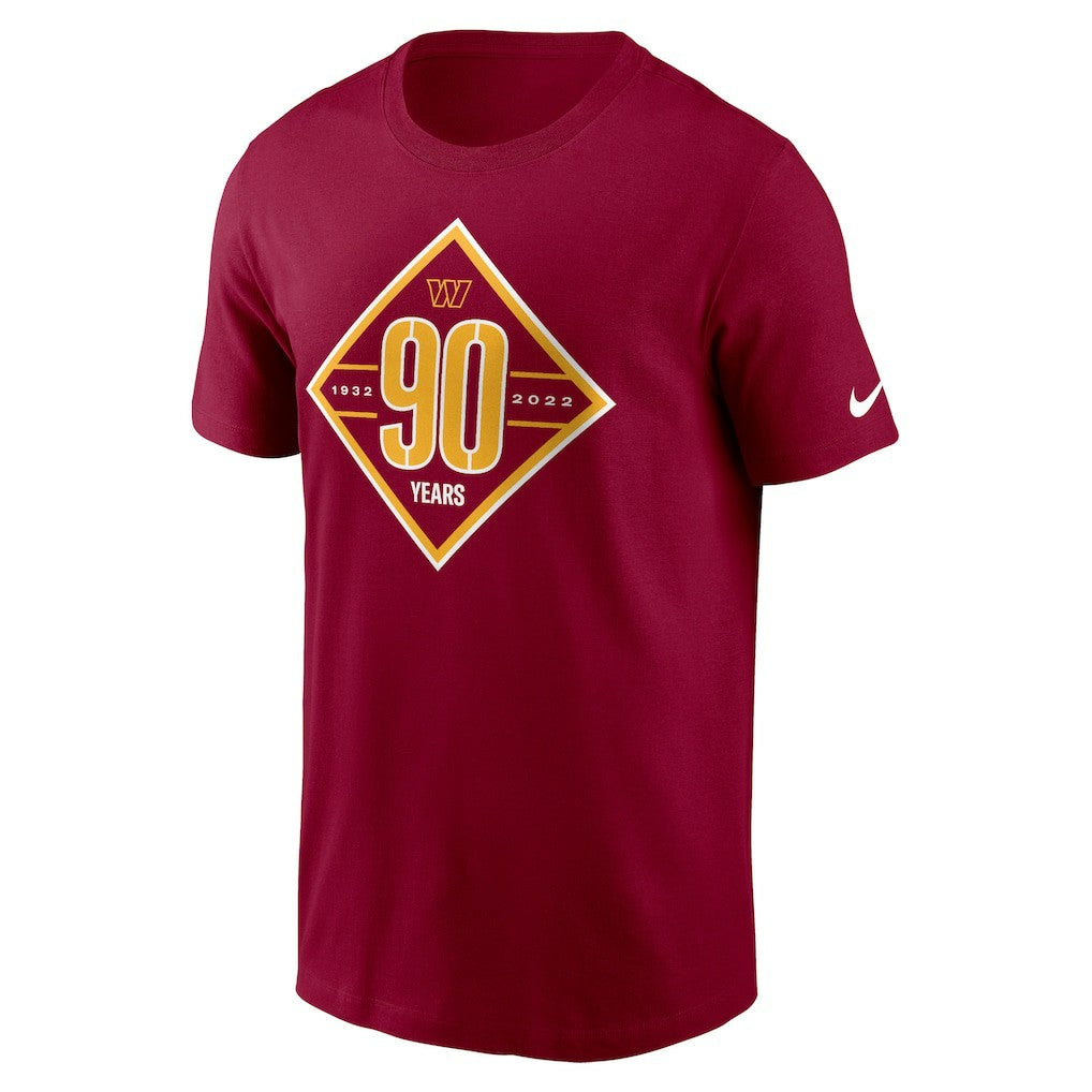 Washington Commanders 90th Anniversary T-Shirt - Burgundy outlet