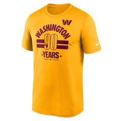 Washington Commanders 90th Anniversary Legend T-Shirt - Gold discount