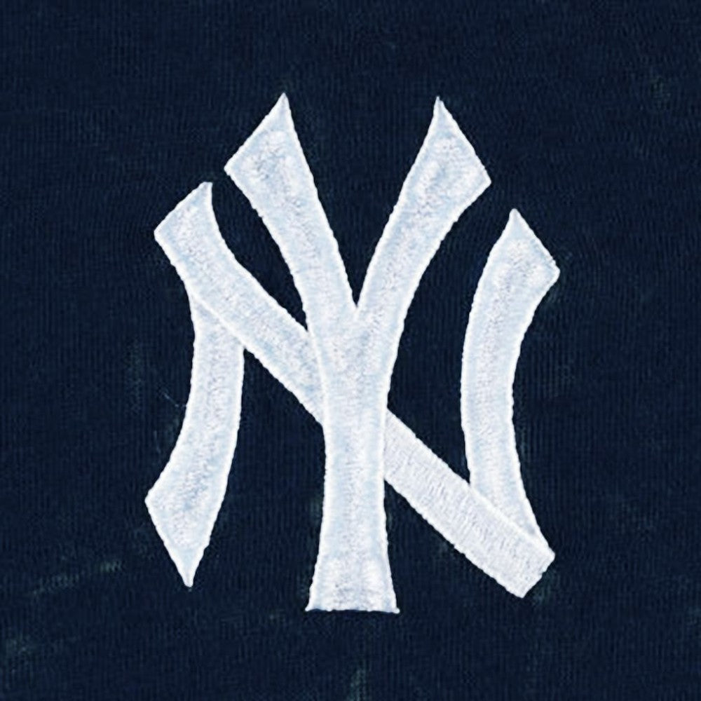 New York Yankees The Wild Collective Women's Marble Pullover Hoodie Navy