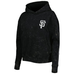 San Francisco Giants The Wild Collective Women's Marble Pullover Hoodie Black