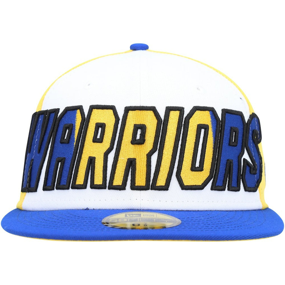 Golden State Warriors Back Half 9FIFTY Fitted Hat sale - White/Royal for sale