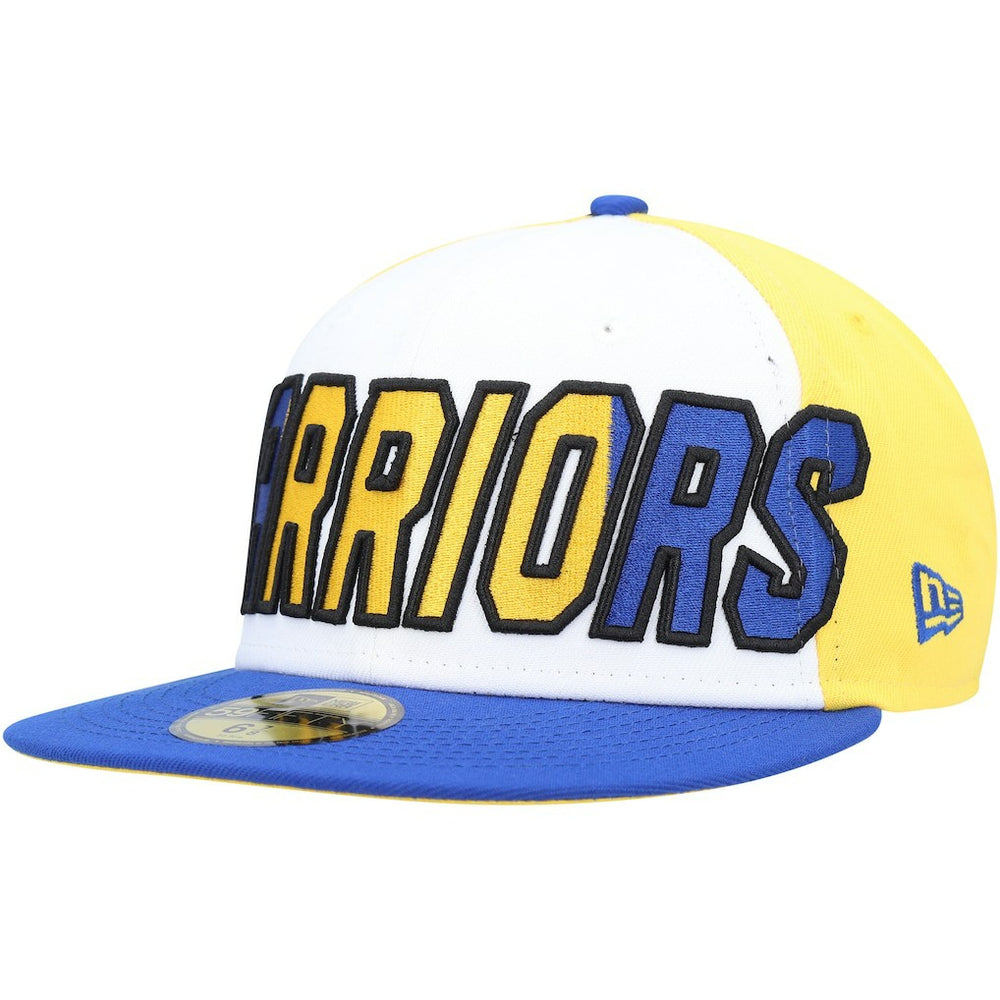Golden State Warriors Back Half 9FIFTY Fitted Hat sale - White/Royal for sale