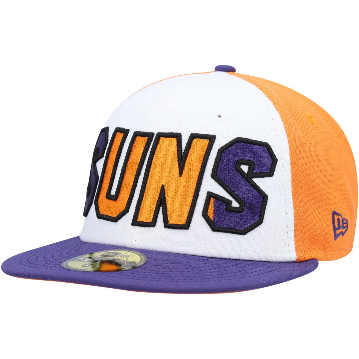 Phoenix Suns Back Half 9FIFTY Fitted Hat - White/Purple for sale