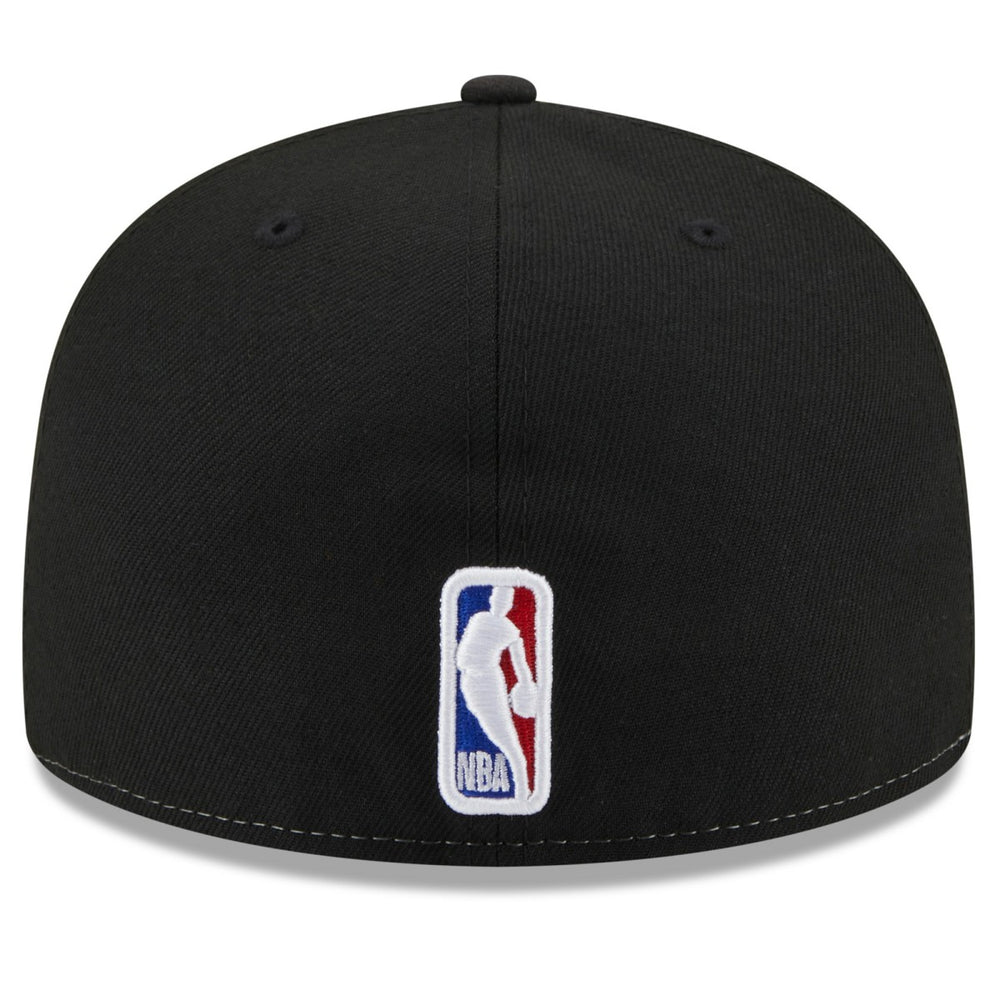 Utah Jazz Back Half 59FIFTY Fitted Hat - White/Black for sale