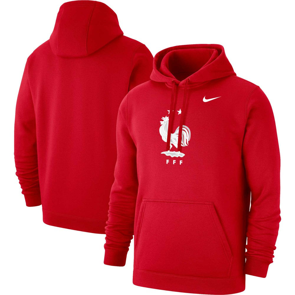 France National Team Club Primary Pullover Hoodie - Red discount