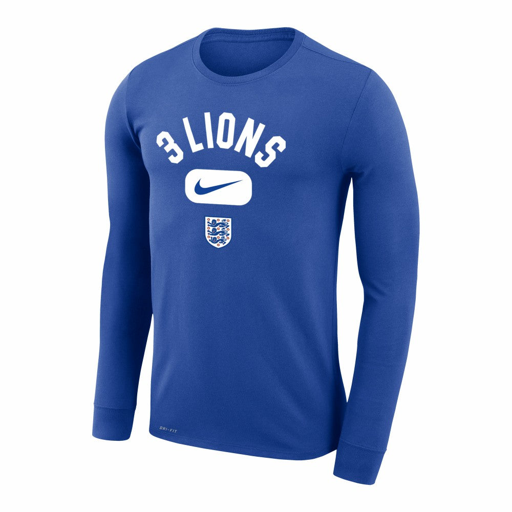 England National Team Lockup Legend Performance Long Sleeve T-Shirt - Royal online