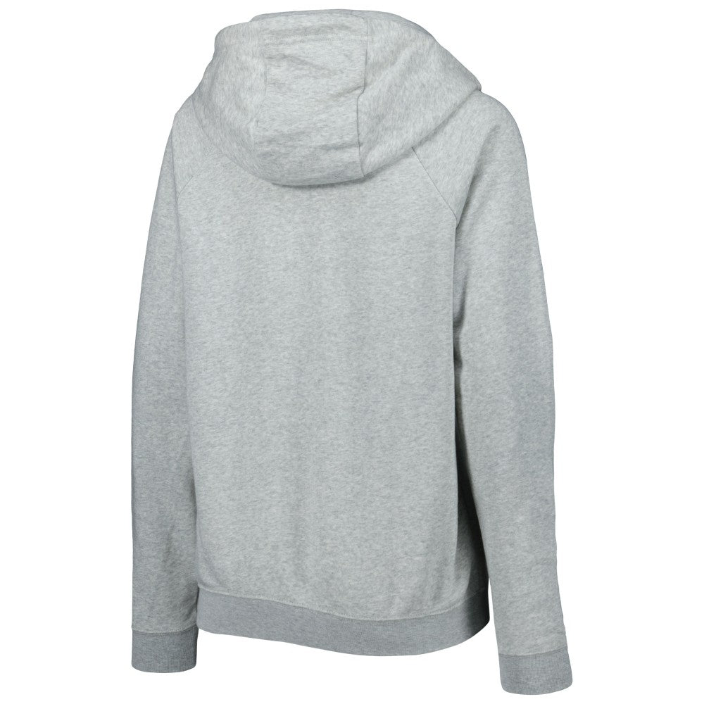 England National Team Women's Lockup Varsity Fleece Raglan Pullover Hoodie - Heather Gray sale