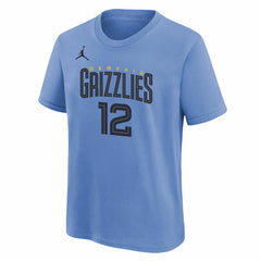 Ja Morant Memphis Grizzlies Jordan Brand Youth Statement Edition Name & Number Player T-Shirt - Light Blue online