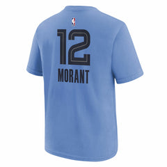 Ja Morant Memphis Grizzlies Jordan Brand Youth Statement Edition Name & Number Player T-Shirt - Light Blue online