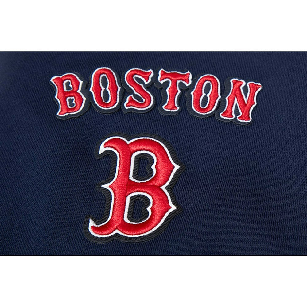 Boston Red Sox Pro Standard Women's Mash Up Pullover Sweatshirt Navy