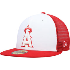 Los Angeles Angels 2023 On-Field Batting Practice 59FIFTY Fitted Hat White/Red