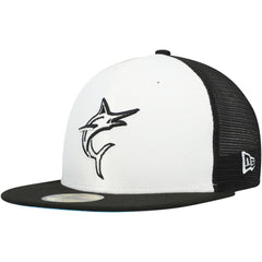 Miami Marlins 2023 On-Field Batting Practice 59FIFTY Fitted Hat White/Black