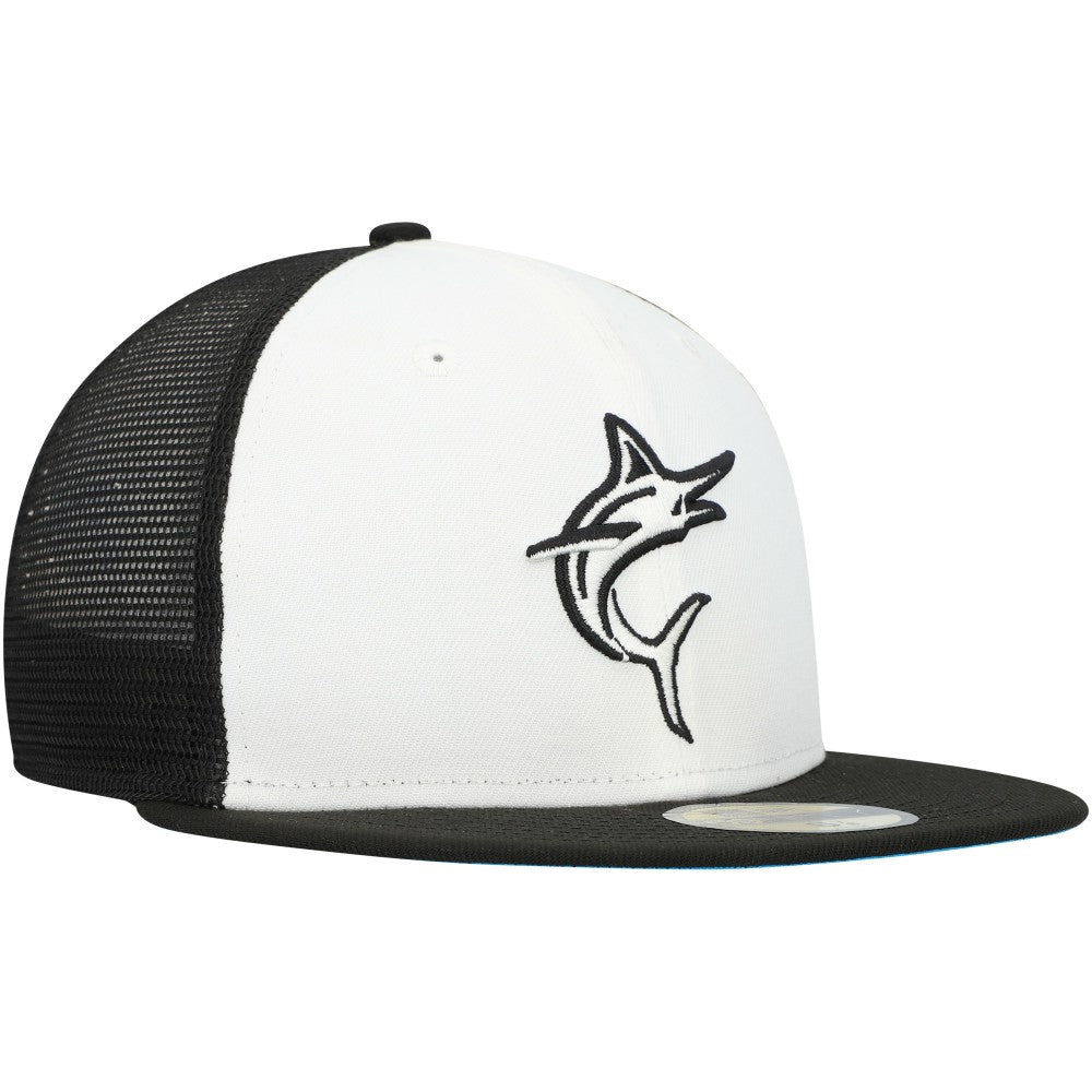 Miami Marlins 2023 On-Field Batting Practice 59FIFTY Fitted Hat White/Black