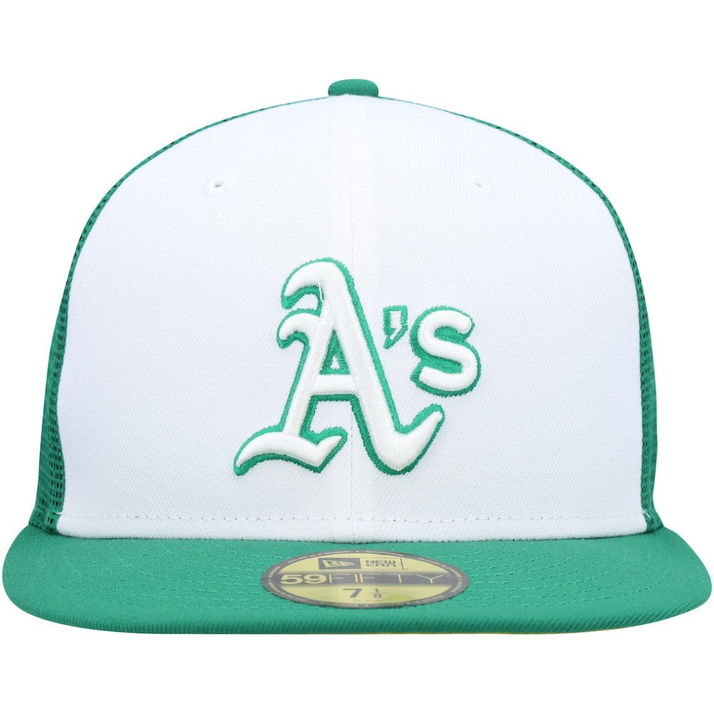 Athletics 2023 On-Field Batting Practice 59FIFTY Fitted Hat White/Green