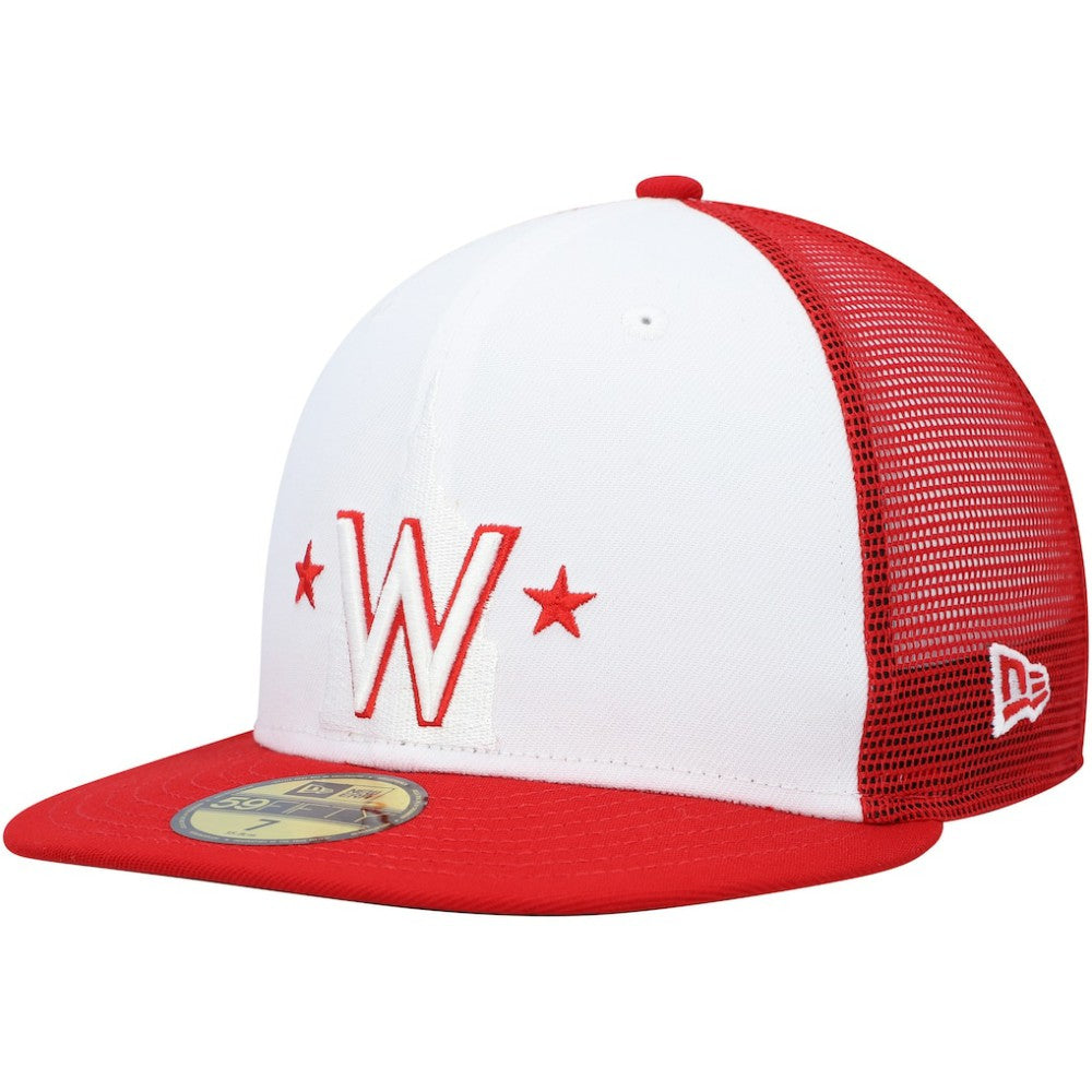 Washington Nationals 2023 On-Field Batting Practice 59FIFTY Fitted Hat White/Red