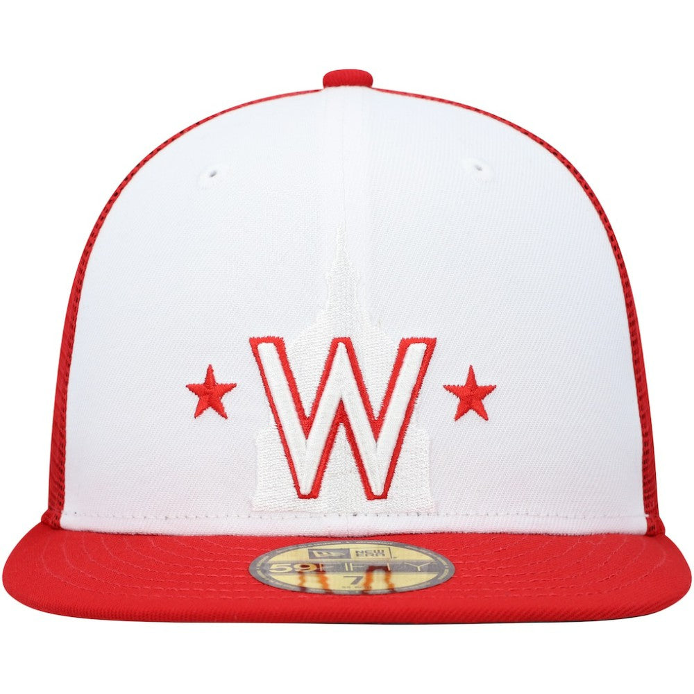 Washington Nationals 2023 On-Field Batting Practice 59FIFTY Fitted Hat White/Red