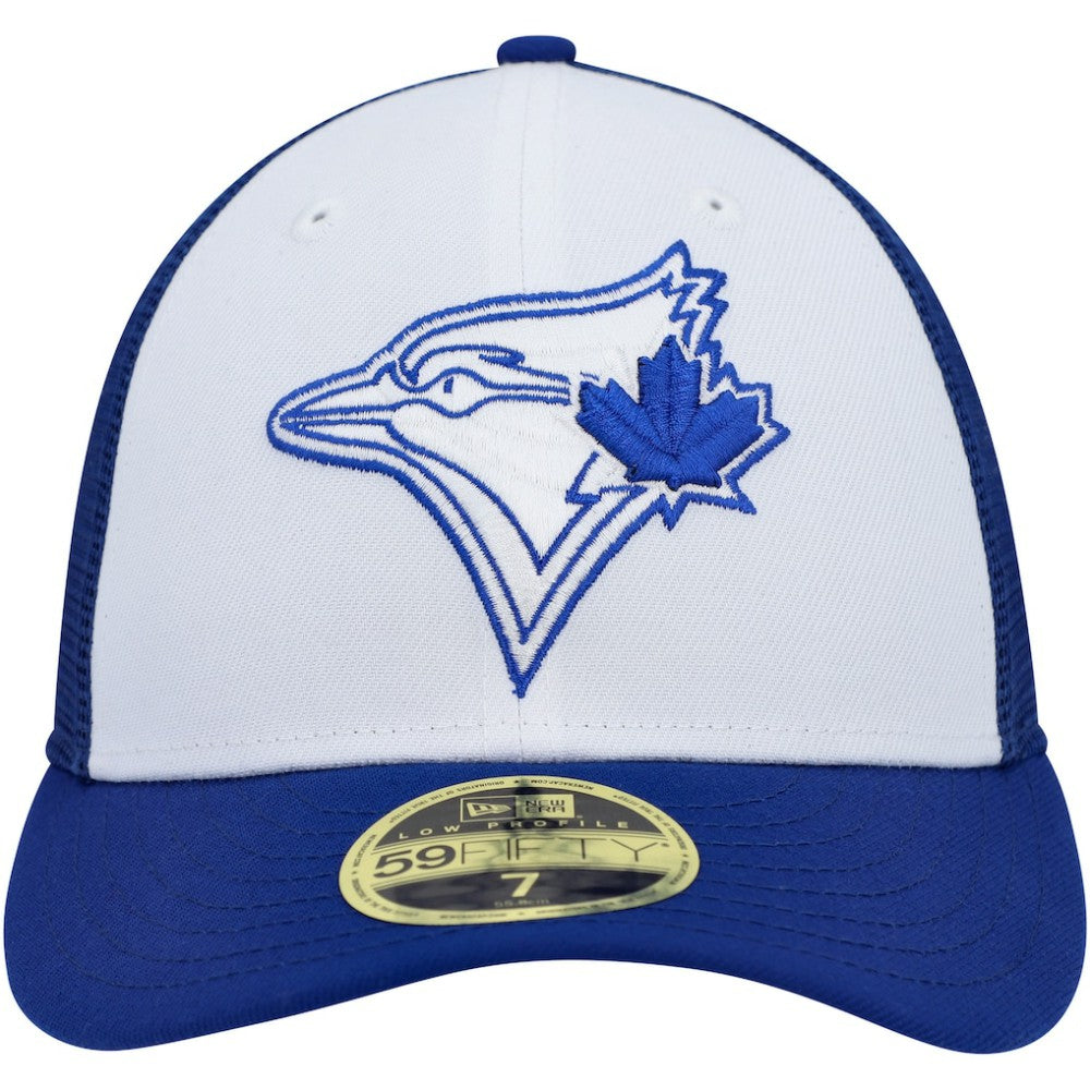 Toronto Blue Jays 2023 On-Field Batting Practice Low Profile 59FIFTY Fitted Hat White/Royal