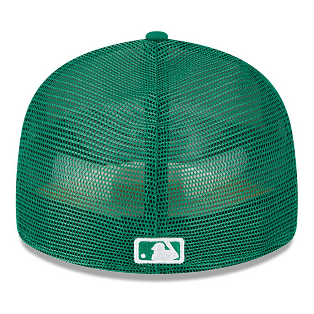 Athletics 2023 On-Field Batting Practice Low Profile 59FIFTY Fitted Hat White/Green