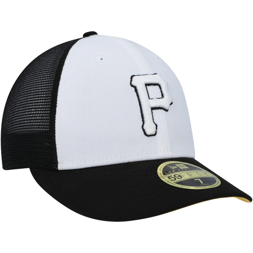 Pittsburgh Pirates 2023 On-Field Batting Practice Low Profile 59FIFTY Fitted Hat White/Black