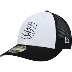 Chicago White Sox 2023 On-Field Batting Practice Low Profile 59FIFTY Fitted Hat White/Black