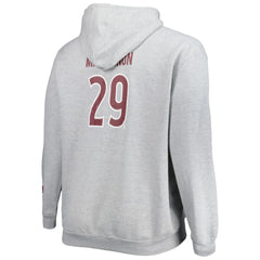 Nathan MacKinnon Colorado Avalanche Big & Tall Player Pullover Hoodie - Heather Gray Hoodies