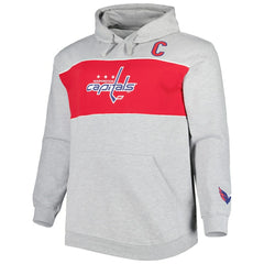 Alexander Ovechkin Washington Capitals Big & Tall Player Pullover Hoodie - Heather Gray Hoodies