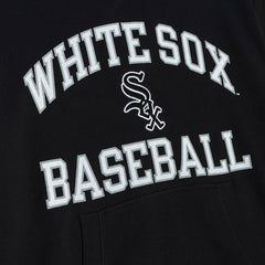 Chicago White Sox Cooperstown Collection Washed Fleece Pullover Short Sleeve Hoodie Black