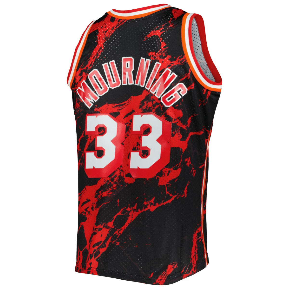 Alonzo Mourning Miami Heat 1996/97 Hardwood Classics Marble Swingman Jersey - Black online